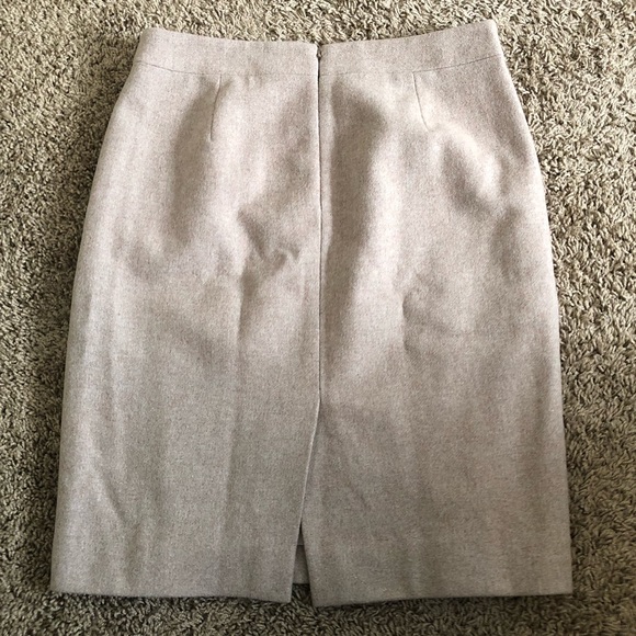 J. CREW The Pencil Skirt Tan Wool Skirt - Picture 7 of 7